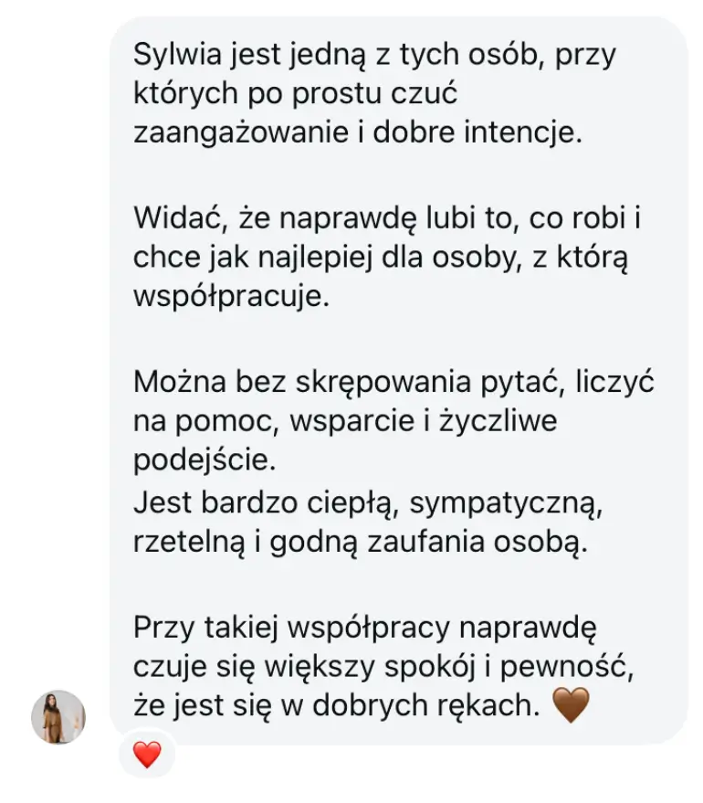 Opinia klientki Sylsym